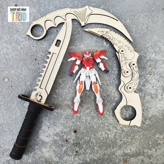 Bộ Sưu Tập Mẫu Mô Hình Karambit Gỗ, Karambit Gấp Gọn, M9 Bayonet Đồ Chơi Gỗ Thủ Công Độc Đáo