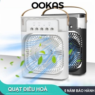 OOKAS Quạt điều hoà Quạt phun sương làm mát mini phun nhanh lượng sương lớn dung tích 600ml 