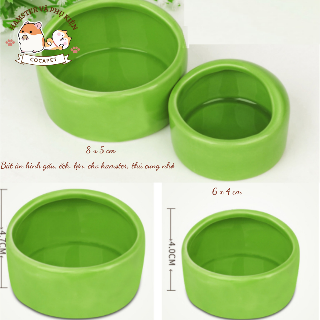 Bát ăn sứ dành cho hamster