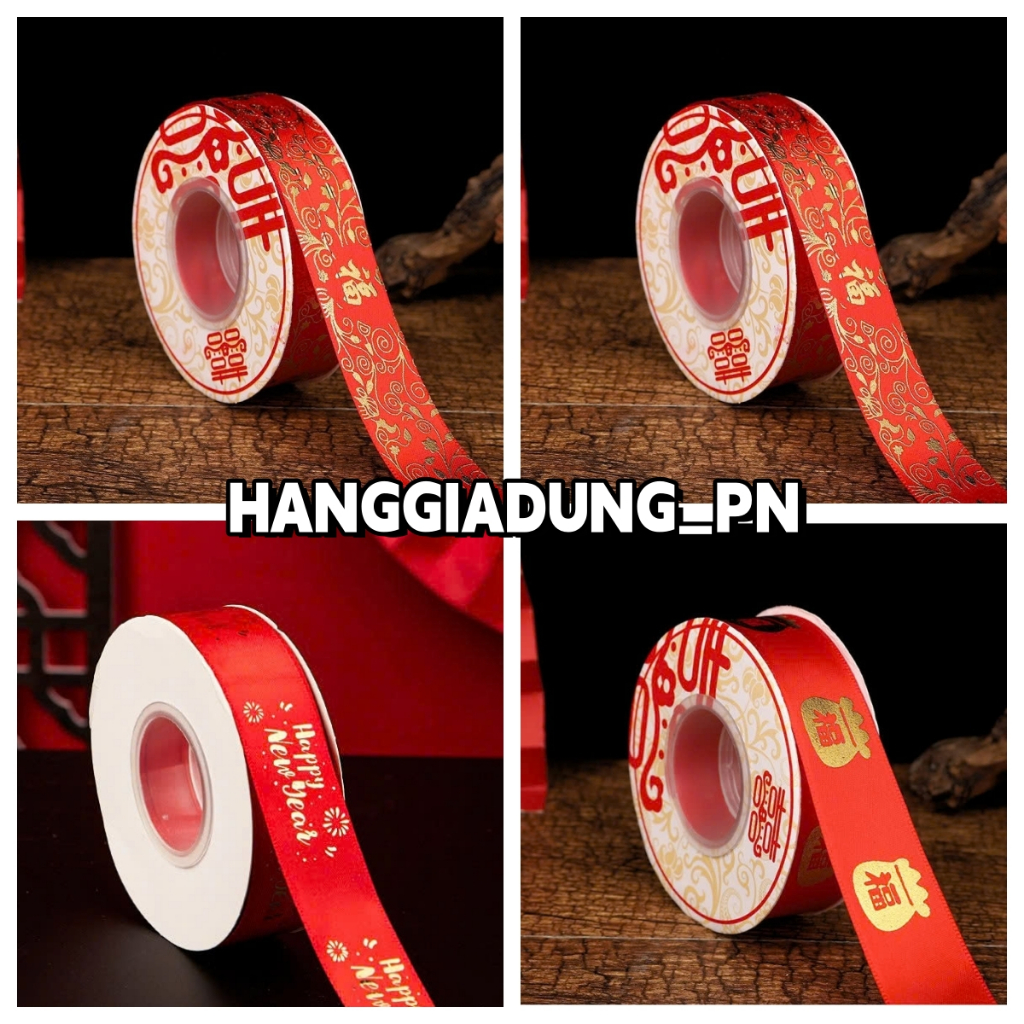 [NHIỀU MẪU] DÂY RUY BĂNG TRANG TRÍ TẾT NHIỀU MẪU XINH XẮN DECOR NOEL - LP516