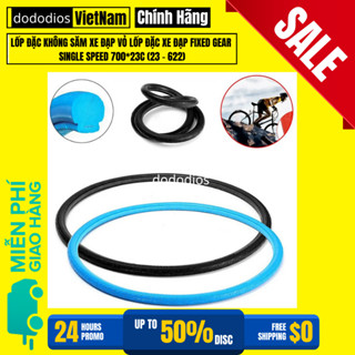 Lốp (Vỏ) Đặc Không Săm Xe Đạp Nhẹ Nảy Chọn Màu Xe Đạp Thể Thao Fixed Gear Single Speed 700*23C (23-622) - Chính hãng