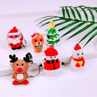 Móc Khóa Giáng Sinh/Noel PVC mềm