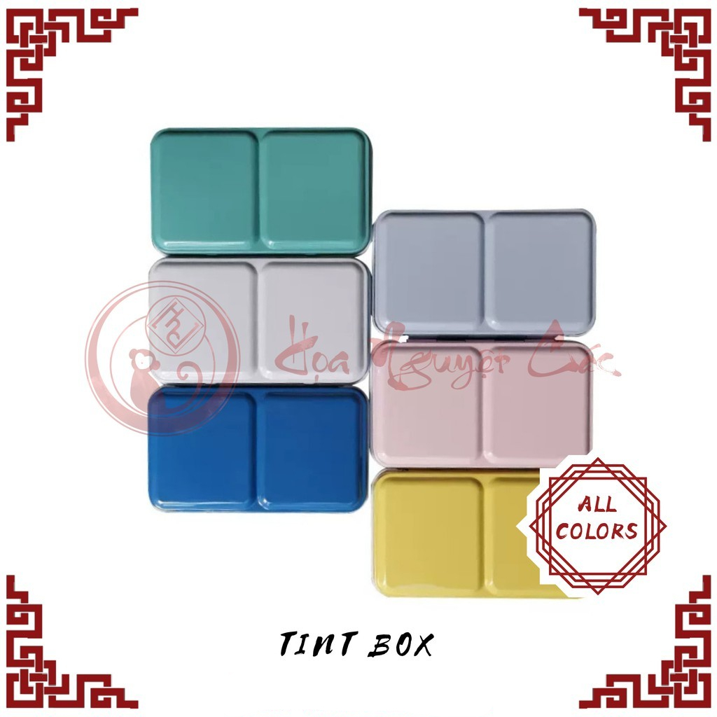 Hộp thiếc đựng màu nước du lịch