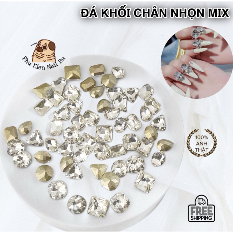 Set đá khối chân nhọn