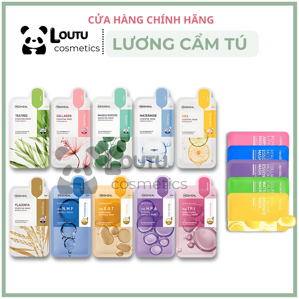 [𝐀𝐔𝐓𝐇𝐄𝐍𝐓𝐈𝐂-Loutu] Mặt Nạ Giấy Mediheal Essential Mask