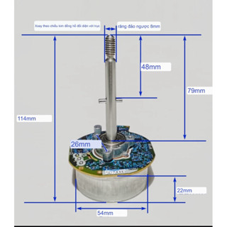 Động cơ không chổi than Nidec 12-24V, 25w  chạy trực tiếp( Hàng mới về)