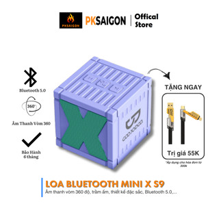  Loa Bluetooth Mini PKSAIGON X S9 Âm Thanh Sống Động Thiết Kế Gọn Nhẹ Chất Âm Trầm Ấm Thiết Kế Đẹp. 