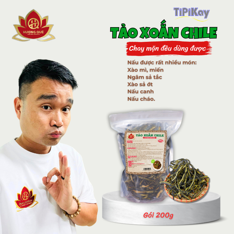 Tảo Xoắn ChiLe Gói 200g - Chay Mặn Đều Dùng Được - TiPiKay Shop