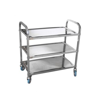 Xe Tiêm Inox 3 Tầng Kích Thước 800x450x650mm