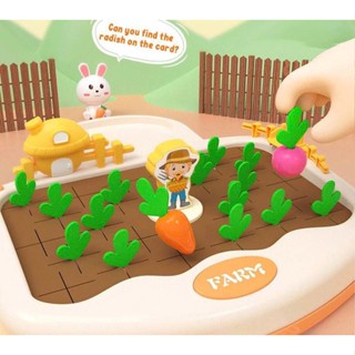  Đồ Chơi Nhổ Cà Rốt Nông Trại Cho Bé Phân Biệt Màu Sắc Ghi Nhớ Montessori 