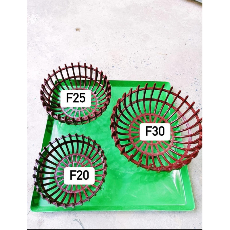 10 chậu bí nhựa HD loại 1 đủ size : F20 - F25 - F30 - F35