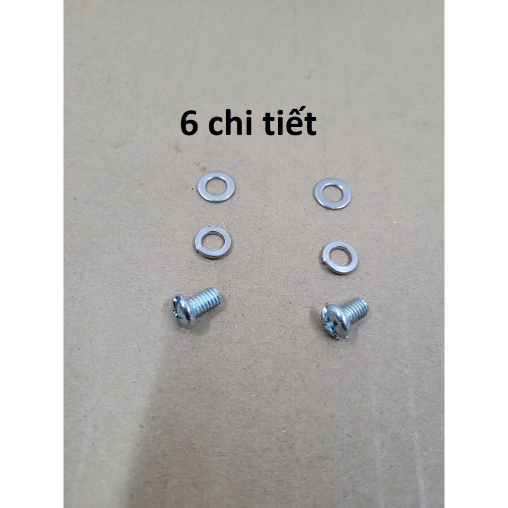 Bộ ốc nẹp cổ pô Dream, Wave, Future 1 (bộ = 6 chi tiết)