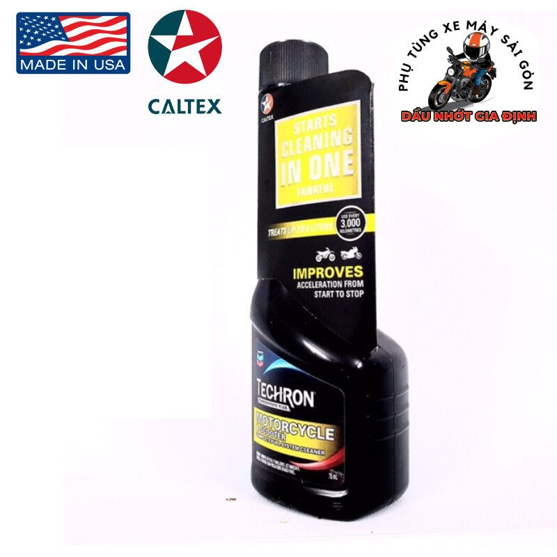 Vệ sinh buồng đốt kim phun Caltex Chevron Techron 75ml - Nhập khẩu Mỹ