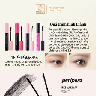 (BILL HÀN) Chải Mi PERIPERA Ink Black Cara 8g
