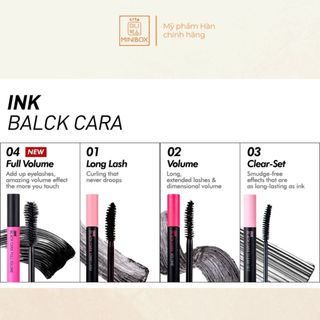 (BILL HÀN) Chải Mi PERIPERA Ink Black Cara 8g