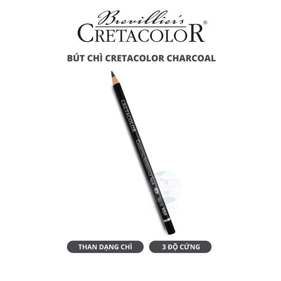Bút chì than Cretacolor Charcoal cây lẻ (soft, medium, hard)
