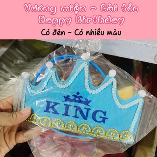 Cài tóc Happy birthday - Chụp hình sinh nhật siêu xinh