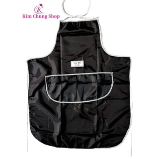 Tạp Dề Vải Phi Bóng Làm Tóc Có Túi (màu đen)
