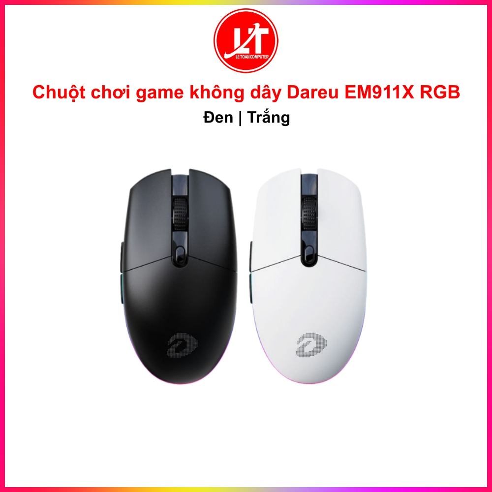 Chuột không dây Gaming DAREU EM911X (RGB, Lightweight: 72g)