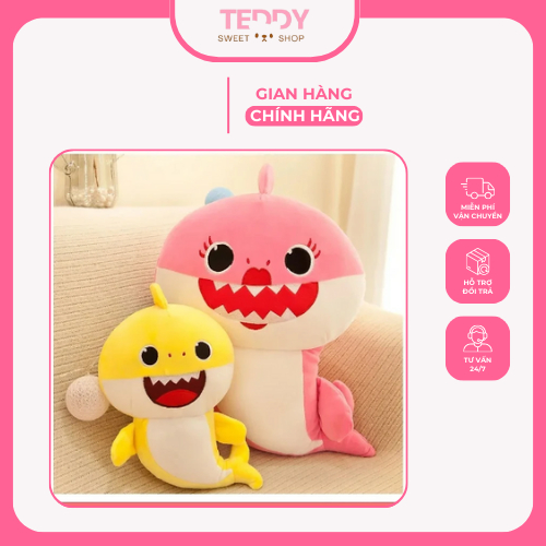 Thú nhồi bông cá mập baby shark đáng yêu - Teddy Sweet
