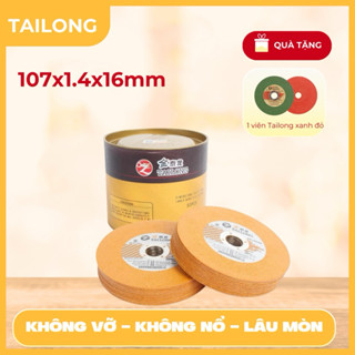 Đá cắt sắt inox Tailong 💪FREE SHIP💪 Lưỡi cắt kim loại màu vàng 107x1.4x16mm hộp 50 viên TLV