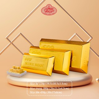 Bánh Đậu Xanh Ít Đường Thỏi Vàng 120g/300g/450g Rồng Vàng Minh Ngọc