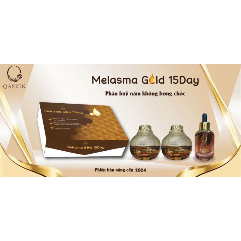 Chính hãng QASKIN Melasma  Gold 15 day phân hủy sắc tố nám