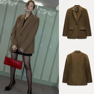 Áo blazer ZRA áo blazer basic độn vai