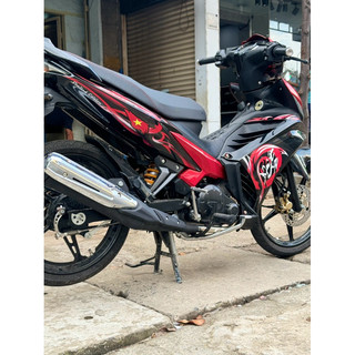 Tem rời Chữ tàu Xe Exciter 135 Đỏ Đen mạnh mẽ thanh lịch