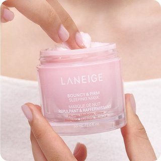Mặt Nạ Ngủ LANEIGE Bouncy & Firm Sleeping Mask tăng cường collagen và làm săn chắc da (Mẫu mới 60ML)