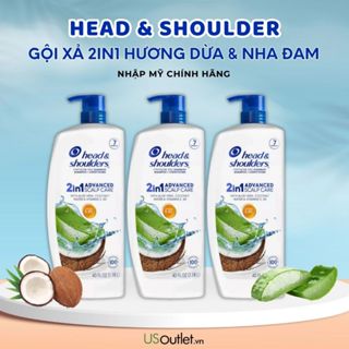 Dầu Gội Xả Head & Shoulders 2in1 Nhập Mỹ Chai Lớn 1.18L
