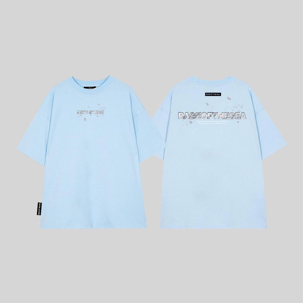 ÁO THUN/T-SHIRT CỔ TRÒN UNISEX NAM NỮ FORM ÂU RAGE OF THE SEA (ROTS STUDIO) - "ICE" | BigBuy360 - bigbuy360.vn