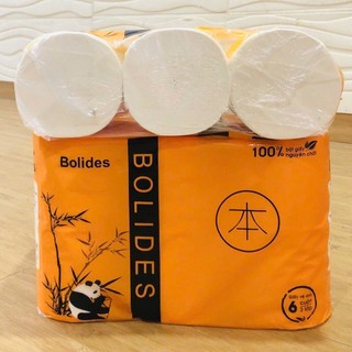   GIÁ SỈ  CHÍNH HÃNG  KHĂN GIẤY CUỘN HOÀNG LONG BOLIDES  6 CUỘN LỐC  