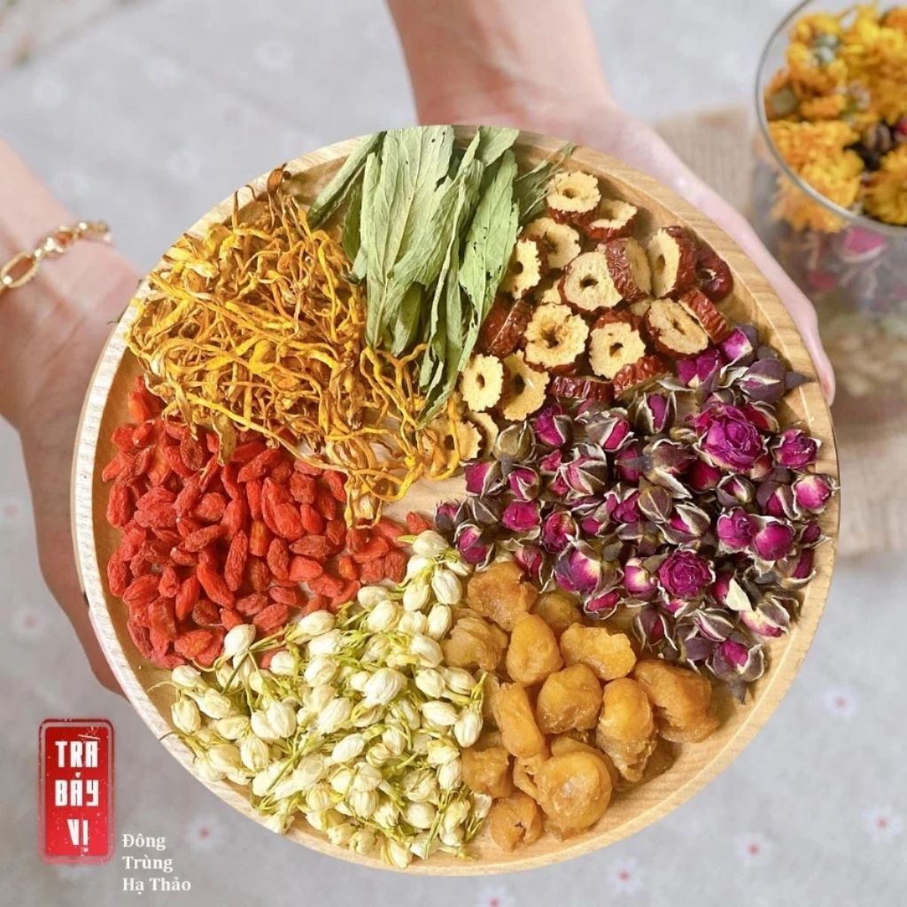 Trà Đông Trùng Hạ Thảo 7 Vị, Trà Thảo Mộc Dưỡng Nhan Giúp Đẹp Da, Bồi Bổ Sức Khỏe Tăng Cường Sinh Lý