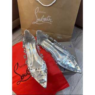 Giày bệt gắn đá quai trong pha lê L/B/T hàng fullbox đầy đủ hộp túi giấy,form bé tăng 1 size