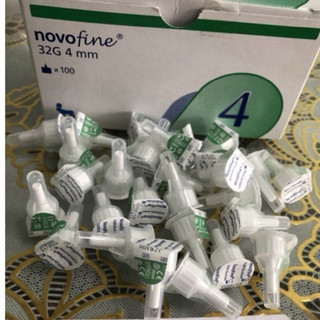 ❤[HỘP 100 CÂY] Đầu kim tiêm kim chích tiểu đường Novofine 32G 4mm Novo Nordisk Đầu kim tiêm tiểu đường NOVOFINE 32G 4mm