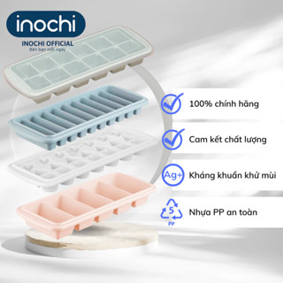 Khay làm đá nhiều loại có nắp khử mùi, chất liệu an toàn, kháng khuẩn Kari Inochi - Tiện dụng