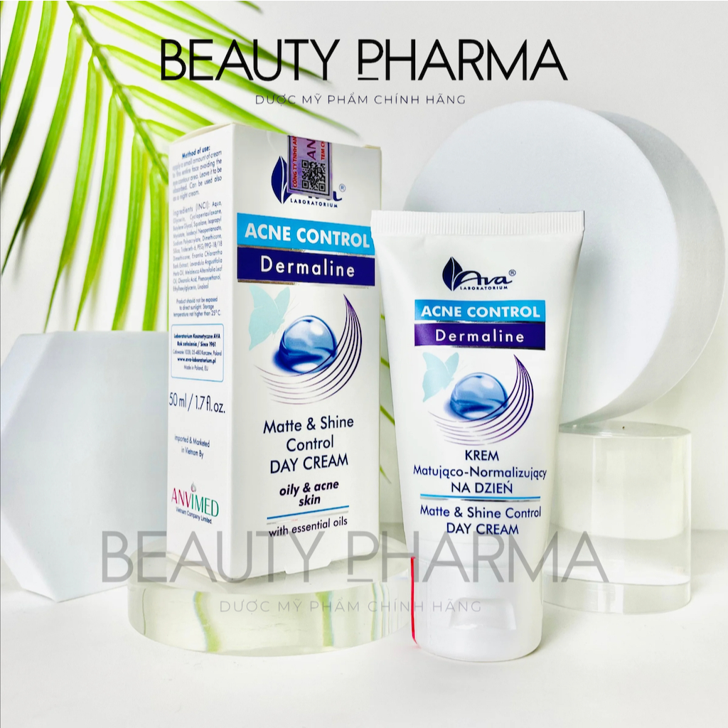 [DATE MỚI-CHÍNH HÃNG DA LIỄU] AVA ACNE CONTROL Matte & shine control day cream – Kem ngừa mụn, giảm thâm, giảm nhờn