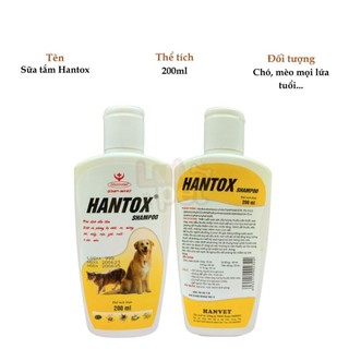 Sữa tắm Hantox shampoo trị ve rận