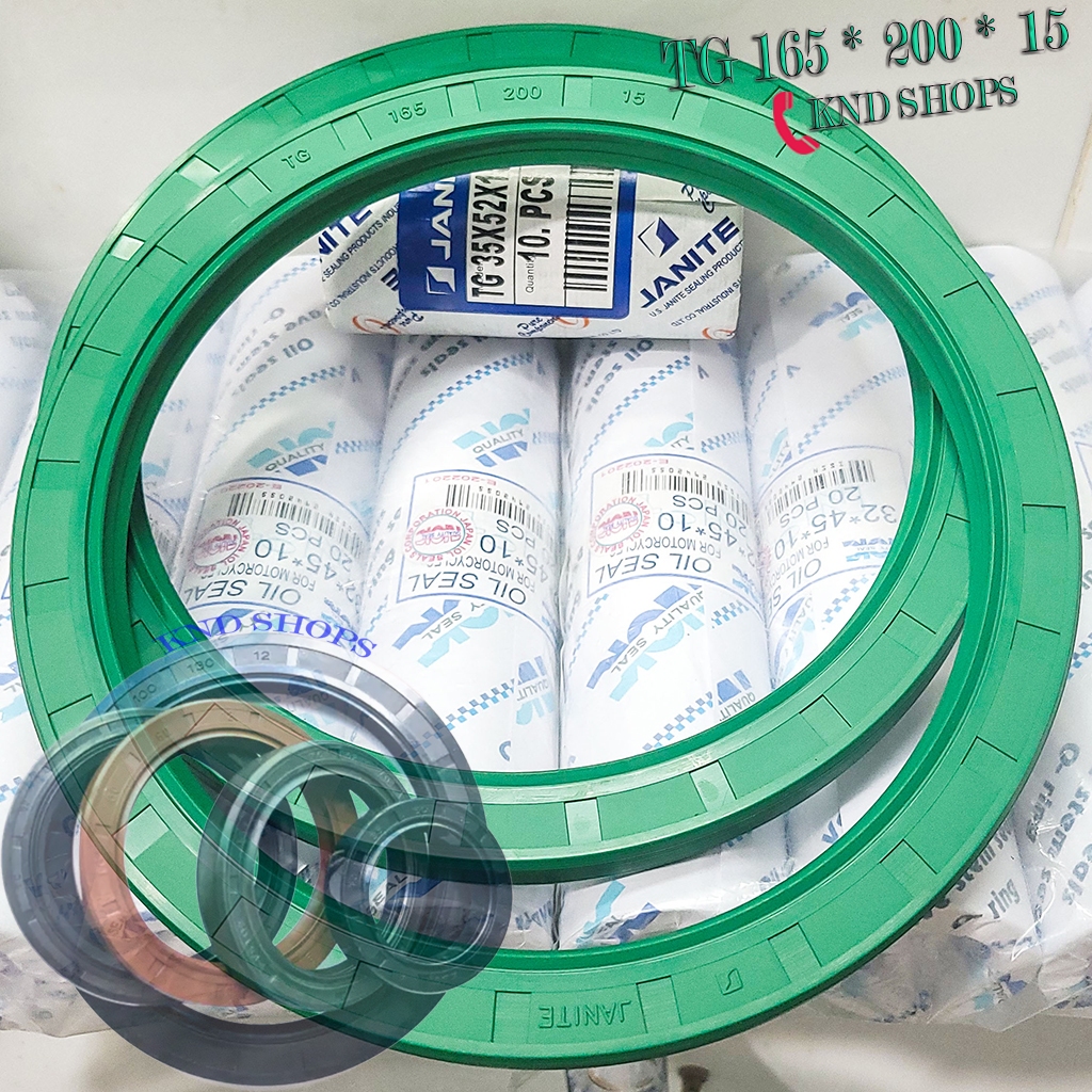 Phớt dầu Janite TG 165*200*15, Phớt chặn nhớt trục hộp giảm tốc chuyên cho máy cán thức ăn và sản xu