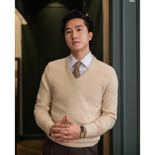  áo len cổ tim nam TheforMan tri ân khách hàng.áo cao cấp sang trọng lịch lãm rễ phối đồ chất liệu len lông thỏ mềm min 