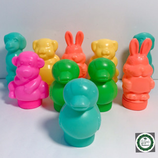 Kẹo C hình thú,hình vịt  1 bịch 10 con / màu ngẫu nhiên