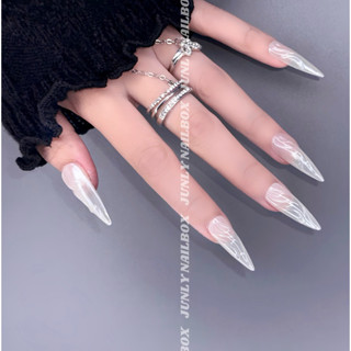 Nailbox Thiết Kế Móng Tay Giả Tráng Gương ánh trai Đơn Giản nữ tính, cô dâu, đi tiệc, đi học  114