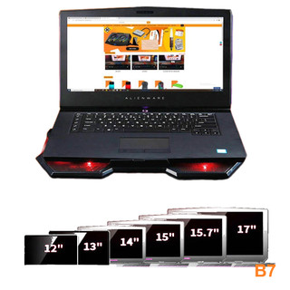 ĐẾ TẢN NHIỆT LÀM MÁT LAPTOP BAMBA B7 (5 QUẠT ) (HỖ TRỢ LAPTOP 17INCH)