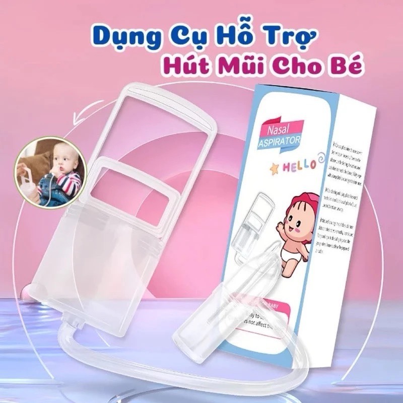 Dụng Cụ Hút Mũi Kéo Tay Thế Hệ Mới, Hàng Chính Hãng,Nhựa nguyên sinh,lực hút mạnh,êm,an toàn cho bé