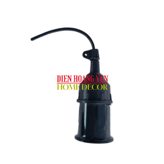 Đui đèn xoay E27 kín nước dây dài 10cm