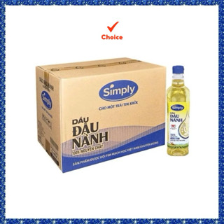 1 Thùng 12 chai 1L Dầu Đậu Nành Cao Cấp Simply 1L – Hàng chính hãng – Date mới