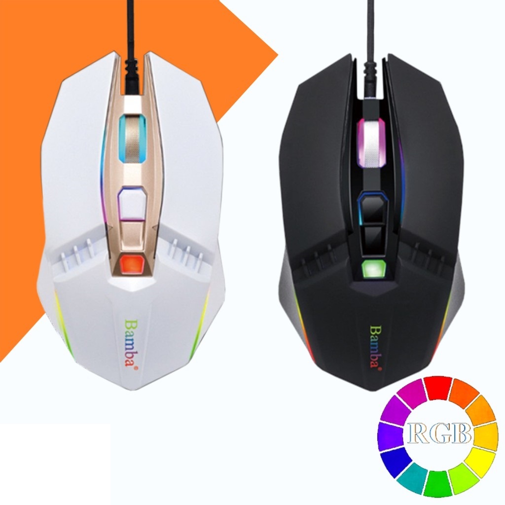 Chuột chuyên game RGB Bamba B02 - chuột quang chơi game có dây tốt nhất