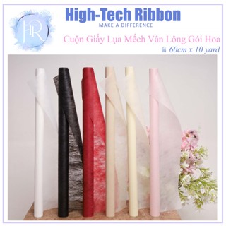 Cuộn Giấy Nến Lót Gói Hoa, Trang Trí Hoa, Cuộn Lưới Giấy Lụa Vân Long Không Thấm Nước