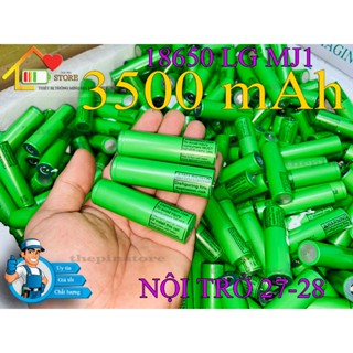 PIN 18650 LG MJ1 DUNG LƯỢNG 3500 MAH THÁO KHỐI CHƯA QUA SẠC XẢ NHƯ  MỚI NỘI TRỞ 27-29